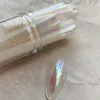 Aufkleber-Abziehbilder, 120 m, transparente Laser-Nagelfolie, verwendet für Metall-Transferpapier-Aufkleber, Marmor, Stein, Regenbogen, Verpackung, goldene Nageldekoration 230718