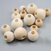 whole natural color wood beads round spacer wooden beads ecofriendly 430mm wooden balls for charm bracelete diy crafts supplie231r