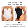 Kvinnors skaps outwear body shaper fajas colombianas sömlösa kvinnor kupade axelbandslösa bodysuit bantning midje tränare bh-fri formewear 230719