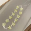 Прозрачная красочная бабочка мобильный телефон Lanyard Корейская версия Sweet Pearl Mobile Accessories Antipessesure Anti-Lost Chain