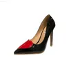 Sandalias de tacón alto para mujer, zapatos de tacón con oído rojo, novedad de 2023, zapatos individuales delgados versátiles de corte superficial para uso diario ZL L230720