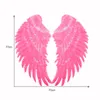 Même beaucoup de couleur Ailes Plume Applique Paillettes Brodé Fer sur Patchs Vêtements Decor3219