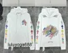 NOWOŚĆ Luksusowe kurtki 23SS Projektanta Bluzy Zipper Serce Horseshoe Cross Fashion Brand Kobiet Chromes Casual Pullover Loose Sweter Kurtka z kapturem