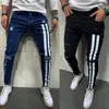 Été Hommes Élastique Petite Jambe Jeans Impression Jeans pour Hommes Slim Fit Nouveau Style Noir Bleu Pants2999