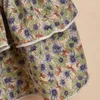 Hundkläder Petklänningskjoldräkt andningsbar elastisk blommig tryckt hylsa för små katter PO -rekvisita