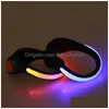 LED TOYS Kids Shoe Clip Light Night Safety varning Ljusa flash -lampor för att köra cykelcykel UseF Outdoor Tool Luminous 0277 Drop DHZW9