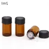 1ml 2ml 3ml 5ml Amber Mini Glass Bottle Pression Oper Dripper Display Vial Small Serum Perfume Brown Sample Container 2000pcs