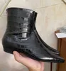 TOTEME Designer Buty minimalne grube oryginalne temperament damski butowe buty na pięcie Krótkie buty Czarne zamszowe kwadratowe głowica nisko obcasowy but kowbojski