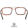 Sunglasses Frames JUSSTY Italy Acetate Optical Eyeglasses Frame Men Square Prescription Glasses Male Brand Designer Myopia Eyewear