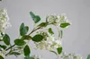 Dekorativa blommor 30 "Cream Fake Lilacs Flower Branch Faux Spring STEM | Centerpieces Floral Wedding/Home Decoration Gifts