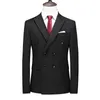 Abiti da uomo Blazer nero classico Giacca taglia grande 6XL Uomo doppiopetto formale Cappotti Abito da sposa slim fit Top