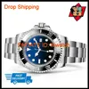 Nieuwe 116660 44MM Wijzerplaat Keramische Bezel Zwart Horloge Verstelbare Band Automatisch Uurwerk Sporthorloge Sea Dweller Rood Groen Blauw Horloge C296K