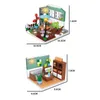 Blocs 4 pièces ville créativité dans jardin chambre étude blocs de construction briques jouets noël fille cadeaux R230720