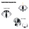 Stainless steel oval cremation jewelry Human pet ashes cremation urn funeral memorial candle holder ashes jar199I