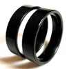 Целое 50шт унисекс черная полоса кольца шириной 6 -мм кольца из нержавеющей стали для мужчин и женщин свадебное обручальное кольцо подарки. Подарочная вечеринка2055