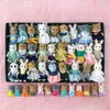 Outils Atelier Simulation Famille d'animaux de la forêt 1 12 Échelle Dollhouse Bunny Renne Pretend Game Set Enfants Noël Pour Fille Cadeau D'anniversaire 230720