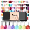 Nail Gel Venalisa 12pcskit Polish Ankomst naken färg eleganc rosa full täckning reflekterande pigmentkonst manikyr 230719