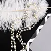 Hele designer klassieke stijl elegante mooie bloemen parels lange ketting trui statement ketting voor dames242T