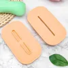 Portable Double-Layer Soap Dishes Plastic Draining Soaps Holder Tray Plate Box Case Container Non-Slip Bathroom Shower Accessories Hotel Supplies