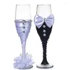 Weingläser Exquisite Hochzeit Glas Stemware High-End-Bankett Champagner Tasse liefert Braut und Bräutigam Toasten