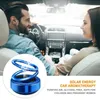 Car Air Freshener Double Ring Rotating Air Freshener Car Perfume Fragrance Diffuser Car Air Fresheners Solar Energy Aroma Diffuser Decor x0720