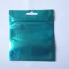 8 5 13cm Clear blue butterfly hole Aluminizing Foil Zipper lock self sealing bag with butterfly hole Plastic bag pou266E