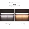 Vägglampa känslig smart led nattljus sensor strip hem dekor lampor brett applikation hushåll kök 20led vitt