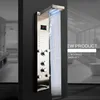 Nickel Brushed Black Digital Display Shower Panel Column LED Rain Waterfall Spa Jets Bath Mixer Faucet Bathroom Sets279K