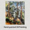 Nowoczesne abstrakcyjne Pines Art Pines and Rocks Fontainebleau Paul Cezanne Ręcznie robione malowanie olejne Współczesny dekoracje ścienne