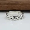 Ручное ретро Тайское серебряное кольцо Реал 925 Серебряные ювелирные изделия для мужчин и женщин обручальное кольцо 292J