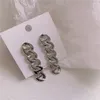 Stud Earrings 2023 Vintage Metal Chain For Women Punk Jewelry Female Brincos Goth Long Chains Earring Pendant Wholesale