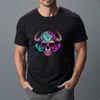 T-shirts pour hommes WSFEC S-4XL chemise surdimensionnée vêtements pour hommes motif de crâne solide à manches courtes coton ample Sport de plein air décontracté t-shirt graphique