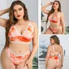 Auf Lager 4XL Plus Size Damen Sexy Dessous Unterwäsche Erotik Porno Tie-Dye Spitze Bequeme Nachtwäsche Nachtwäsche Polyester Spitze Two-224C