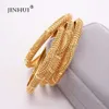 Dubai Nowy luksusowy projektant Złotego Złota Prezentowane prezenty ślubne Bransolety i bransoletki biżuteria Hurtowa Bogura dla kobiet L230704