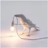 Andere Hausgarten-Vogel-Tischlampe, italienisches Seletti-Licht, LED-Schreibtisch, Tier, Glück, Wohnzimmer, Schlafzimmer, Nachttisch-Dekor, Leuchten, 1020 Tropfen, Dh4Kb