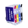 2 SETS LOT TOME TOME 4-Color-Set T702 T702XL Refillable Ink Cartridge för Epson WF3730 WF3733 WF2370 Skrivare WTHOUT CHIP202S