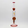 14インチ高さガラスボンポピュラー高品質の水道パイプPerc Glass Bong大人向けの卸売