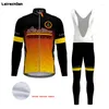 Conjuntos de corrida SPTGRVO LairschDan Funny Cycling Jersey Men Bike Outfit Winter Thermal Set Women Clothing Clothing Ropa Invierno Ciclismo