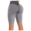 Mallas de mujer Push Up sólido con pantalones recortados de bolsillo Jeggings elásticos de cintura alta entrenamiento Fitness Running ciclismo Leggins