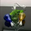 Kolorowy mini Yali Glass Hotpot Glass Glass Water Hookah rurki rurki palenia Rurki Wysoka jakość