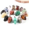 Charms Natural Skl Stone Carved Mini Scpture Pendant Grave Orecchino Crystal Healing Reiki Gemstone Jewelry Fai da te all'ingrosso Drop Dhgarden Dhcqu