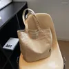 Evening Bags Large Capacity Fashionable Canvas Casual Shoulder Bag For Girl Student Commuting Tote Big Pounch