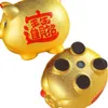 Boîtes de dessins animés en céramique créatif Golden pour cadeau de porcs de porc enfants039 Retro Coin Tank Économies d'argent Décoration de la maison GG50CQ 2019057814