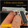 Modo Acessórios 5 Cores 1911 Pistola Fl Metal Qualidade Chaveiro Modelo Brinquedo Miniatura Liga Coleção Presente Pingente 2081 Gota Deli Dha3K
