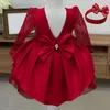 12M Baby Girl Dress Autumn Long Rleeve Warstwa Tutu Suknia dla niemowlęcia 1. urodziny Costum