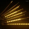 Strings 2024 Christmas LED Meteor Garland Festoon Holiday Strip Light Outdoor Waterproof Fairy String Lights For Street Decoration