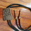 Bolo Ties EuropeanおよびAmerican Western Style Bolo Tie "Western Leather Carving Pattern" HKD230719