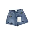 Women's Shorts Designer Women Clothing, Small Fragrance, Spring and Autumn Casual Shorts, High Waisted Temperament, Button Up Denim Shorts JXX1