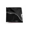 7 5x6cm Black 400Pieces Food Grade Foil Bags Aluminum Foil Zip Packaging Bag Reusable Food Pouch for Snacks Drysaltery Mylar Foil 225p