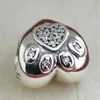 I Love My Pet Charm S925 Sterling Silver Bead with Clear Cz Fits European Pandora Jewelry Bracelets Necklaces & Pendant3075